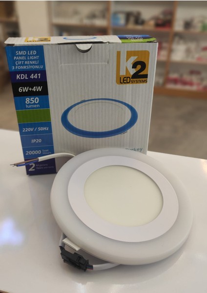 Kendal K26W+4W Mavi Beyaz LED Spot