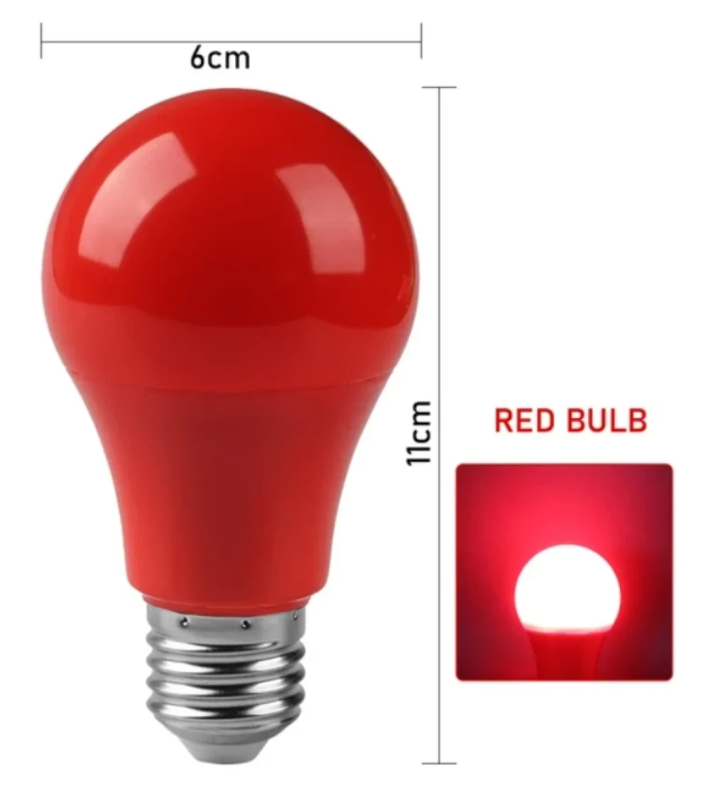 K2 KIRMIZI 5W RENKLİ LED AMPUL E-27 420 LÜMEN
