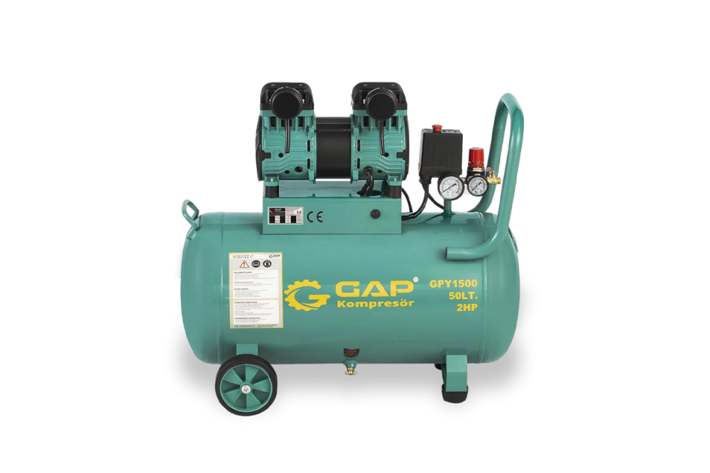 GPY 1500 - 50 Lt Yüksek Emişli Yağsız Teknoloji Hava Kompresörü