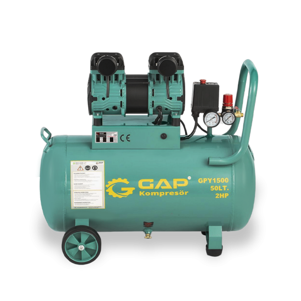 GPY 1500 - 50 Lt Yüksek Emişli Yağsız Teknoloji Hava Kompresörü